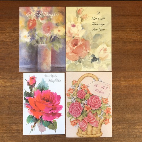 Lot of 10 Vintage Get Well Cards Illness Recovery Sentiment No Envelopes - Picture 2 of 6