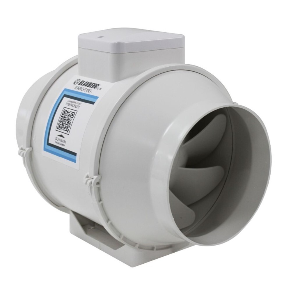 Blauberg TURBO-E-150 Turbo-E In-line Mixed Flow Extractor Fan 150mm (Standard)