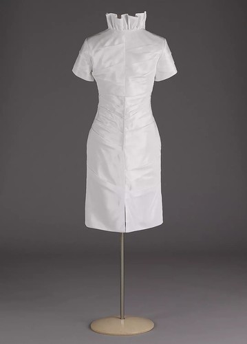 Galina 16W White Short Strapless Taffeta Sheath Dress w/Shrug STYLE# N9781 NWT - Picture 2 of 20