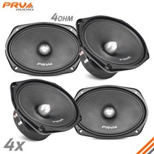 4x Loud 6x9" Car Speakers PRV 2000W 4 Ohm Midrange PRO Audio 69MR500-4 BULLET