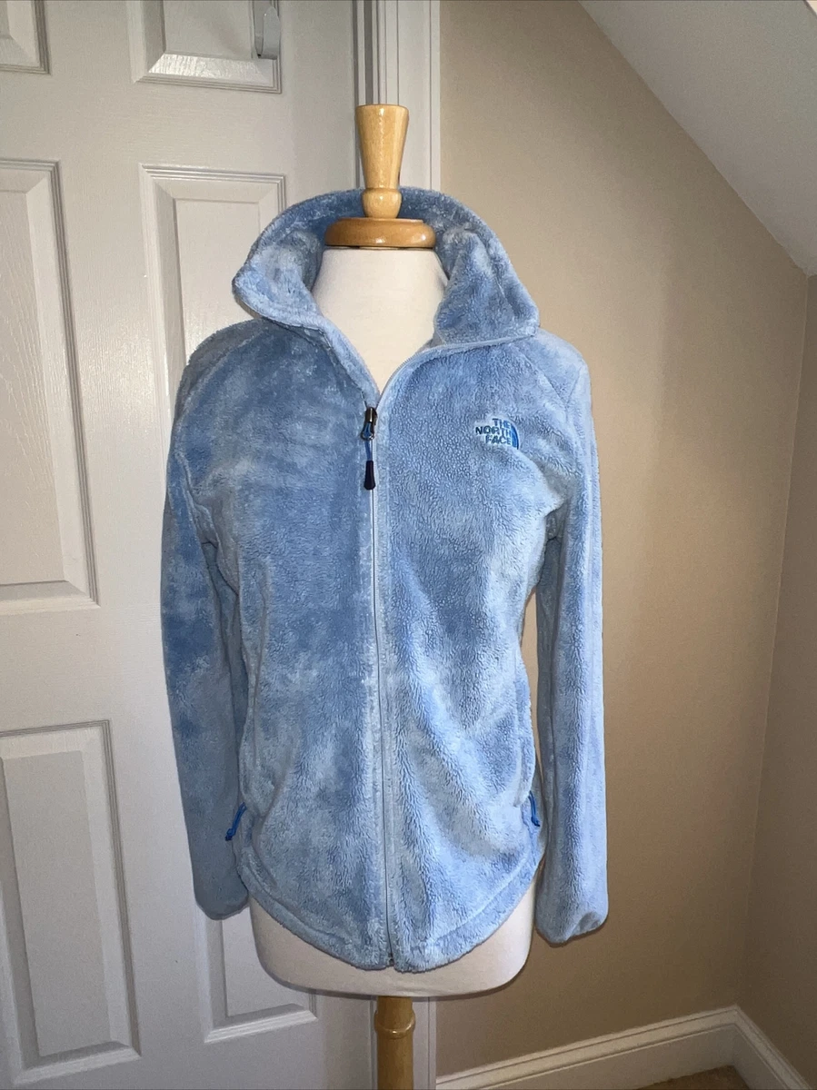 JACKET North Face Fleece Full Zip Light Blue Sz Women s