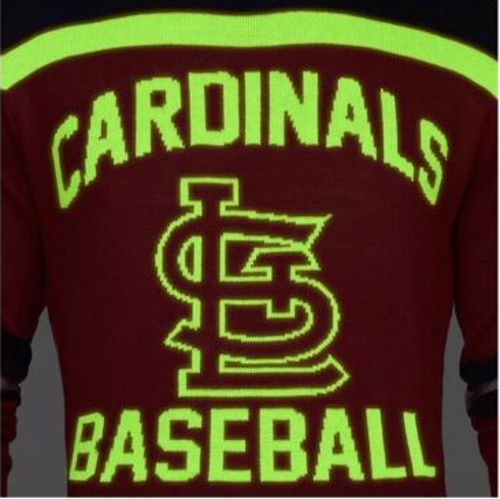MLB St. Louis Cardinals, Kansas City Royals Men's Crew Neck Sweater Glow in Dark - Picture 9 of 9