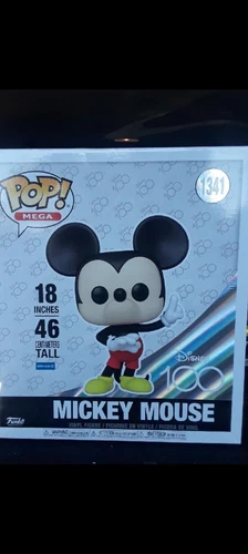 Mega Funko Pop Disney Mickey Mouse 1341 100th Anniversary Exclusive 18” Inches