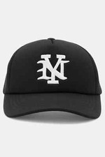 New York NY Embroidered Trucker Hat Black/White