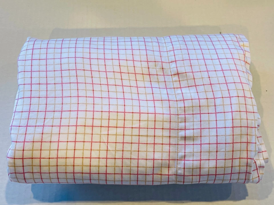 Плоская простыня CHAPS Ralph Lauren Red & Yellow Tattersell - полный размер - Изображение 3 из 4