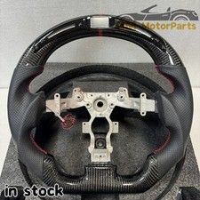 Carbon Fiber Steering Wheel Fit For Nissan Gtr R35 Gt-r 2009-2016 With Led