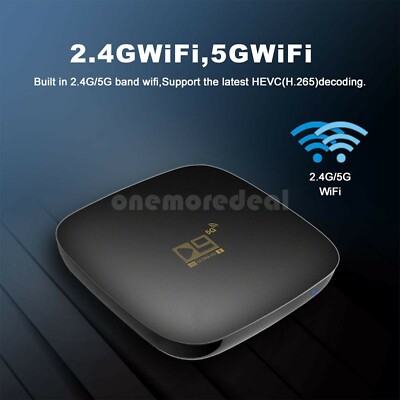 OTT 4K Ultra HD TV Set Top Box 2G+16G 2.4G/5G Wifi Bluetooth For Android 10.0 OM