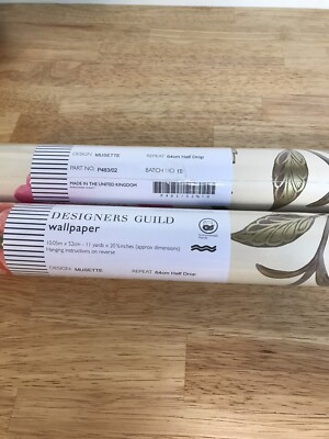 Designers Guild Wallpaper Musette P483/02 Pomegranate Set of 2 rolls