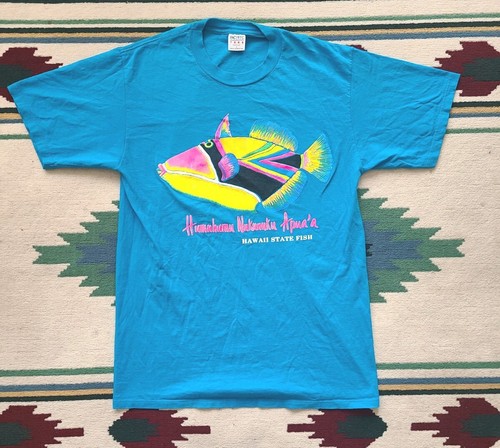 Humu Humu Nuku Nuku Apua'a Hawaii State Fish T SHIRT Size Large Dive | eBay