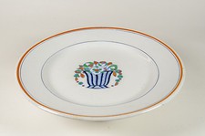 An Art Deco Charles Catteau Boch Freres pedestal cake dish