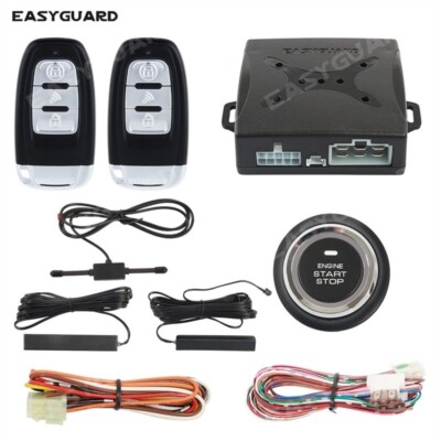 EASYGUARD Pke Auto Start Keyless Entry Car Alarm remote engine start DC12V