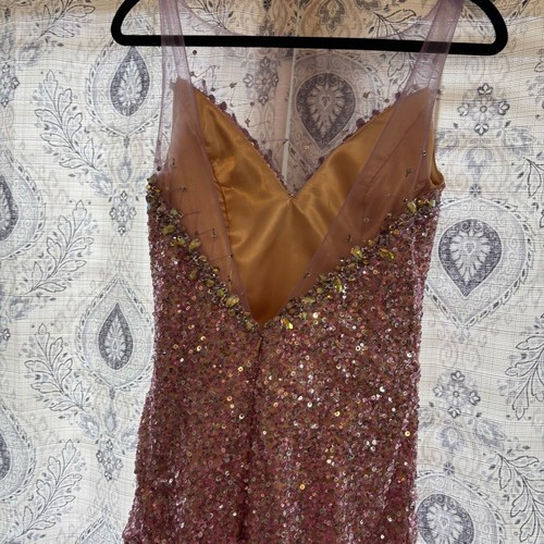Mac Duggal Lavendel Pailletten Ballkleid Größe 6 - Bild 7 von 14