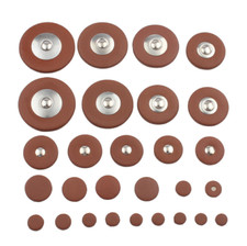 25 Pieces Sax Leather Pads Replacement for Alto Saxophone Saxophone Accessory