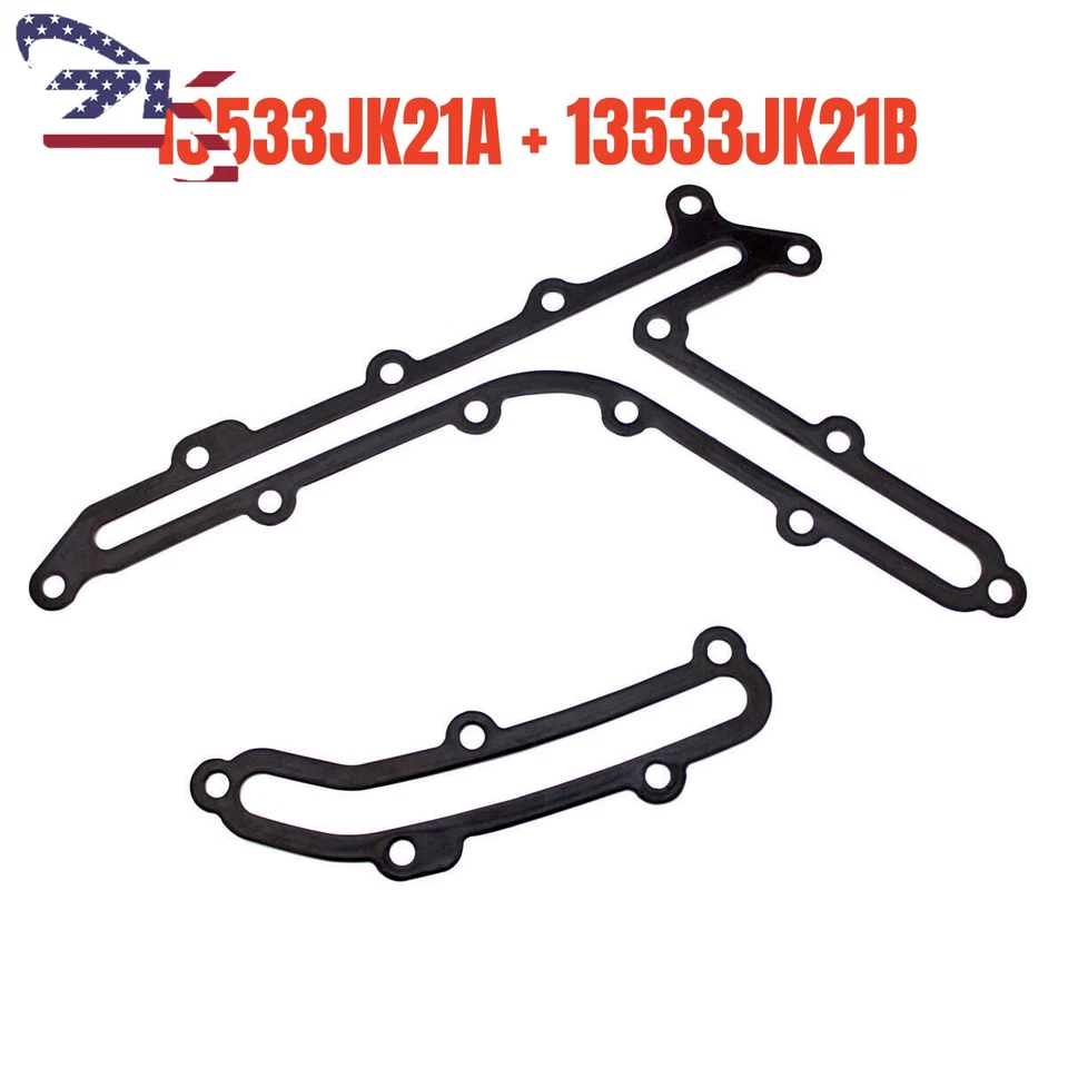Juego de 2 juntas de galería de aceite 13533JK21A 13533JK21B para Infiniti G35 FX35 EX35 Foto 3 de 4