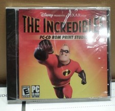 The Incredibles PC-CD ROM Print Studio NEW Factory SEALED.
