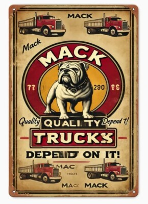 #ad Mack Truck v3 Aluminum Weatherproof Funny Sign p1295 $13.99