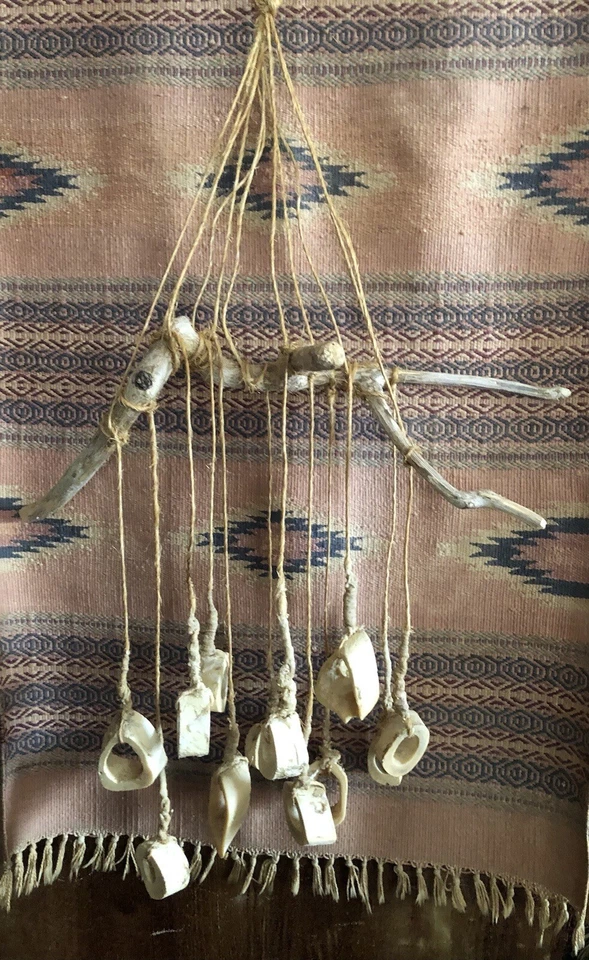 Carillones de viento/colgantes de pared de huesos hechos a mano únicos Foto 3 de 4