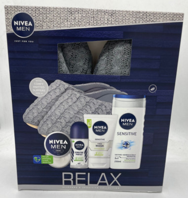 Nivea Men Männer Geschenkset mit Pantoffeln