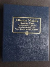 Whitman Jefferson Nickels Nickel Coin Album Book Number 4 2004-2024 #1973