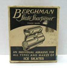Vintage Berghman Skate Sharpener in Original Box Maywood IL