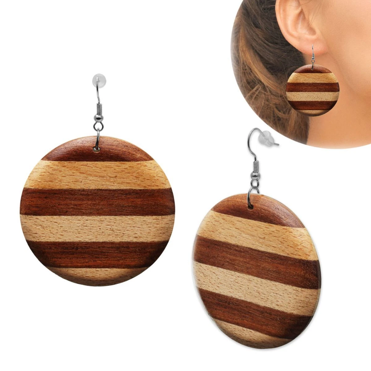 DY || orecchn boho a cercho con nappne cotone || boho rng