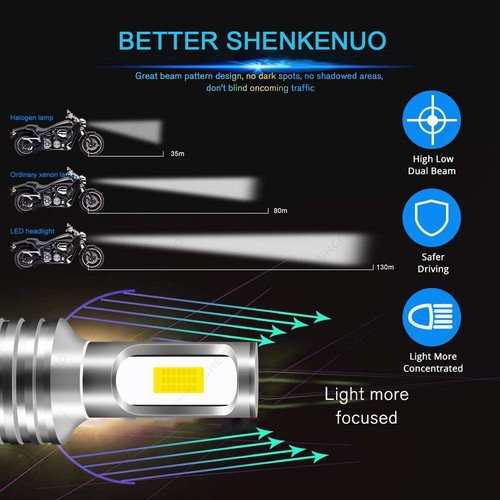 2 Bombillas LED Super Brillantes Actualización para Suzuki 09471-12093 BOMBILLA 12V 30/30W CC - Imagen 8 de 12