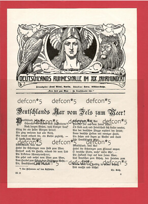 Gedicht: Deutschlands Mar vom Fels zum Meer! (1908)   [DRH-003]