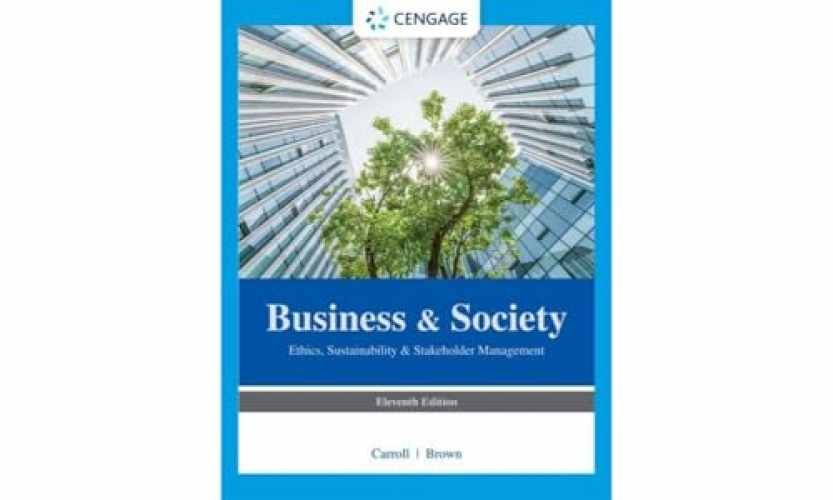 Business & Society: Ethics, - Paperback, by Carroll Archie; Brown - Acceptable n