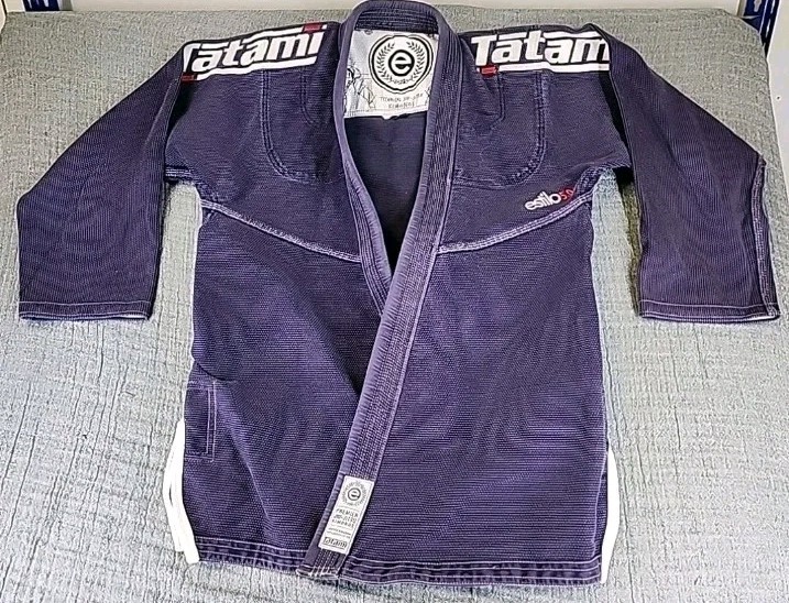 BJJ Gi Top, Tatami Premier Jui-Jitsu Kimono Estilo 5.0 A3 XL Cotton Navy Blue