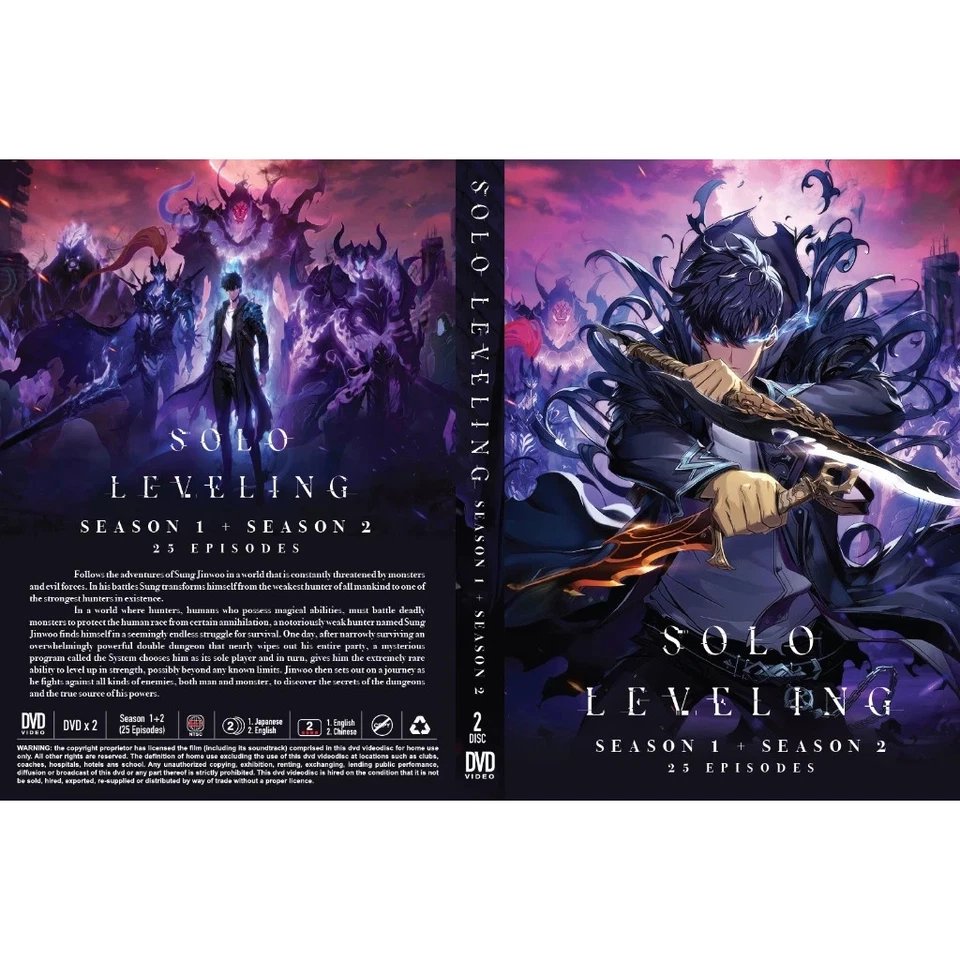 Anime DVD SOLO LEVELING Complete TV Series Season 1+2 Vol.1-25End  (Ore dake) - Image 3 of 4
