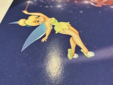 Walt Disney World Where Magic Lives Poster, Embossed Tinkerbell, early 2000’s