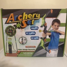 Kids Archery Set Bow Arrow Target Kit 10 Arrows Light Up Toy Ages 4&ndash;12