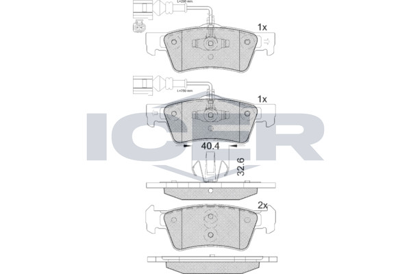 Bremsbelagsatz Hinten Ate-System FüR VW Touareg 7L 02-10 7L6698451C-image