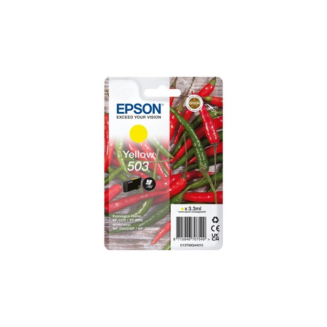 Epson Yellow 503 (T09q44010) Original Standard Capacity Ink Cartridge (Chillies) - Image 5