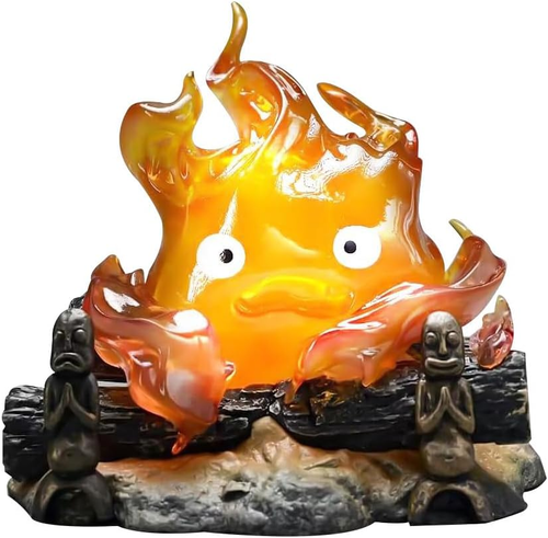 Objects Lamp Cartoon Cartoon Calcifer Anime 12cm Candle Desktop Action