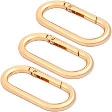 Oval Spring Ring Clips Metal Keyring Heavy Duty Carabiner for Keychains