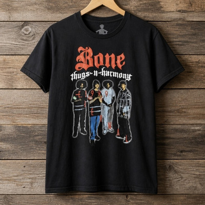 Harmony House Bone Thugs-n-Harmony Men's Graphic Tee Black XL Crew Neck