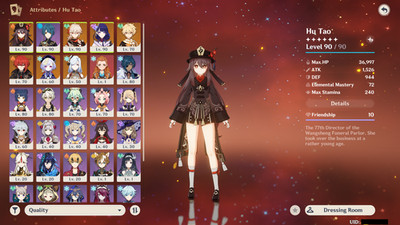 Genshin Impact Account EU | AR 56 | 7  5-Star Characters | 3  5-Star Weapons