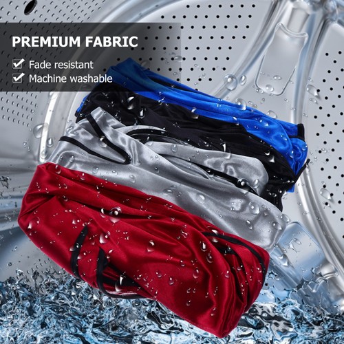 4pcs Silky for Men Women Polyester Silky Long Tail Headwrap Turban - Bild 11 von 12