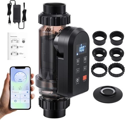 Salt Water Pool Chlorinator System for Above & In-Ground Pools Up to 25,000 Gal