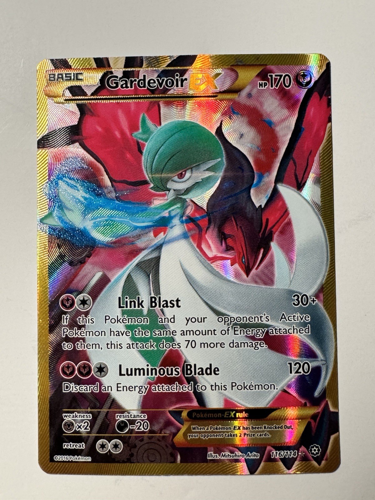 Gardevoir EX (Secret) 116/114 NM Steam Siege Pokemon Trading Card Game TCG