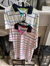 G/FORE G / FORE men's 2 shirt bundle gold polo shirt sz M