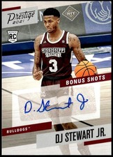 2021 Panini Chronicles Draft #PBDJS DJ Stewart Jr. Prestige Bonus Shots Auto E1