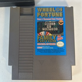 Wheel of Fortune Family Edition NES Cart + Manual Tested
