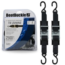 F14207 Transom Boat Tie Down Straps to Trailer, 2-In x 4-Ft, 2-Pack, 2500lbs