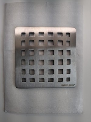 Hydro-Blok Drain LOW PROFILE Cover Grate for  Center Drain HB shower pans