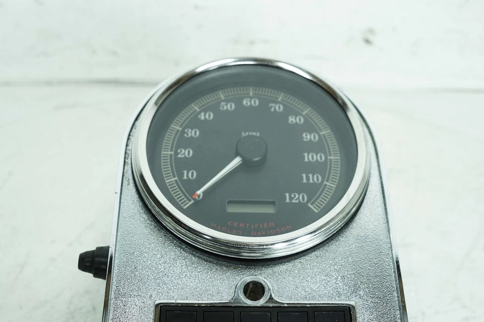 Harley Touring 1995 FLHR Road King OEM tanque de combustible tablero consola velocímetro NOKey Foto 4 de 4