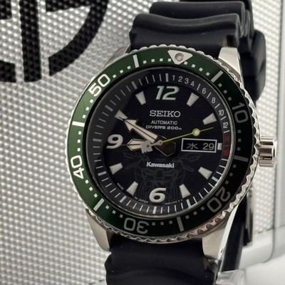 オーダー専用 Seiko Kawasaki NINJA ZX-10R Automatic Watch with Box Rare