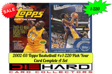 2002-03 Topps Basketball #s 1-220 Pick Your Card Complete A Set