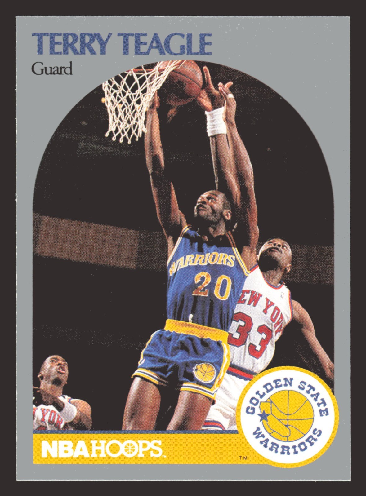 Terry Teagle 1990-91 Hoops #120 SP Golden State Warriors NBA Basketball Card